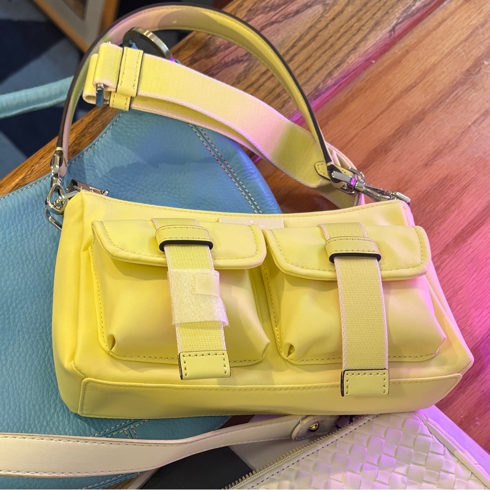 kate spade Yellow Mini Shoulder Bag with Front Pockets